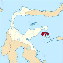 Location within Central Sulawesi