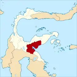 Location within Central Sulawesi