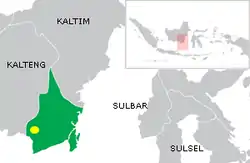 Location of the capital of Banjar Sultanate