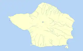 Map showing the location of Botanical Garden of Faial