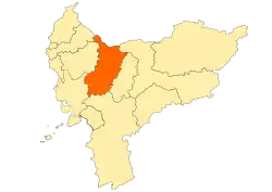 Location within West Kalimantan