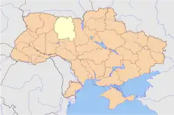 Polissia National University is located in Ukraine Zhytomyr Oblast (country map)