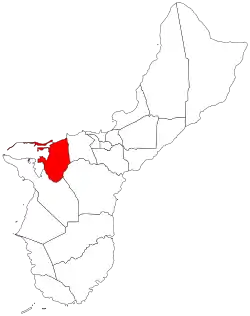 Location of Piti in Guam