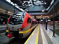 Platforms inside the station