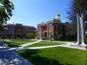 Downtown Logan, with courthouse