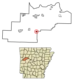 Location in Logan County, Arkansas