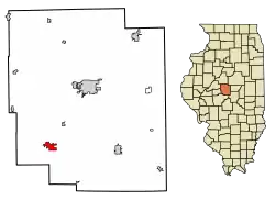 Location in Logan County, Illinois