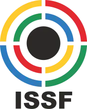 The logo of the International Shooting Sport Federation (ISSF)