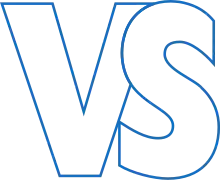 Logo without text of the Association of German Writers. The logo consists of the capital letters V and S, with the S slightly superimposed on the V.