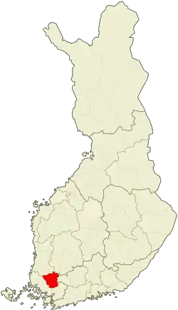 Location of Loimaa sub-region