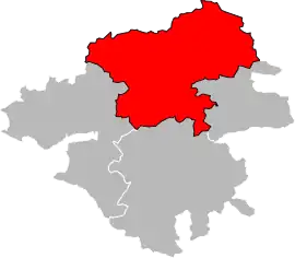 Location within the department Loire-Atlantique