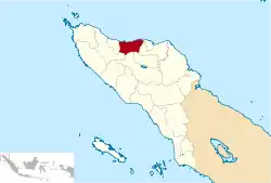 Location within Aceh