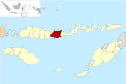 Location within East Nusa Tenggara