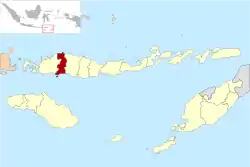 Location within East Nusa Tenggara