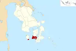 Location within Southeast Sulawesi