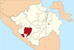 Location in South Sumatra