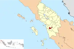 Location within North Sumatra