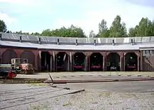 Ljungström locomotives stationed at Railway Museum of Grängesberg.