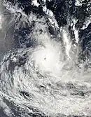 Satellite image of Tropical Cyclone Lola