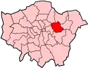 Location of the London Borough of Newham in Greater London