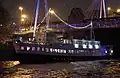 Hispaniola on the Thames, night scene