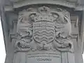 Coat of arms of the County of London on the memorial