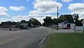 Looking west at the intersection of US Highway 50 and Ohio Highway 327.