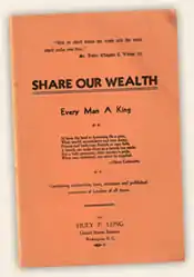 Booklet titled "Share our Wealth"