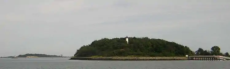 From the west, 2009; Nixes Mate daybeacon is visible to the left