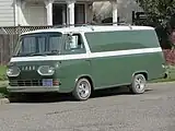 1965-1967 Ford Econoline Super Van (extended-length); aftermarket wheels