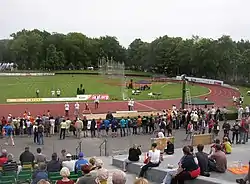 Tomáš Nešvera performing the long jump