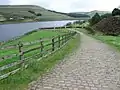 Longdendale Trail at Woodhead Reservoir on NCN 62