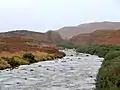 Looking up the Brora from Braegrudie