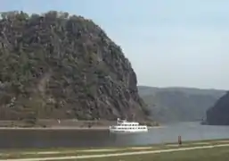 The Lorelei rock in the Rhine Gorge