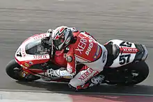 Lorenzo Lanzi riding the Ducati 999F07
