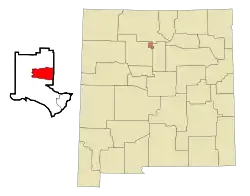 Location of Los Alamos, New Mexico