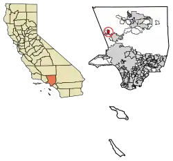 Location in Los Angeles County, California