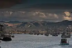 View of Los Osos from Morro Bay harbor