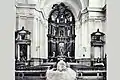 Old photo of chapel interior