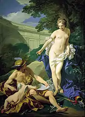 Venus, Mercurio y el Amor, Louis Michel van Loo (1748)