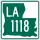 Louisiana Highway 1118 marker