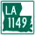 Louisiana Highway 1149 marker