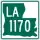 Louisiana Highway 1170 marker