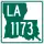 Louisiana Highway 1173 marker
