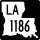 Louisiana Highway 1186 marker