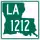 Louisiana Highway 1212 marker