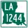 Louisiana Highway 1244 marker