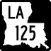 Louisiana Highway 125 marker
