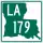 Louisiana Highway 179 marker