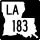 Louisiana Highway 183 marker